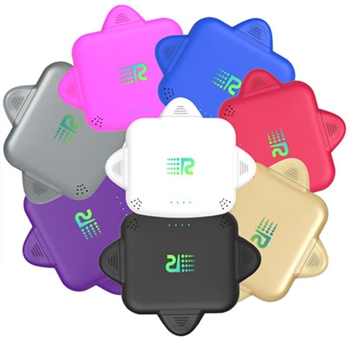 Rush Charge Universe chargers in pink, blue, red, purple, gold, white and black