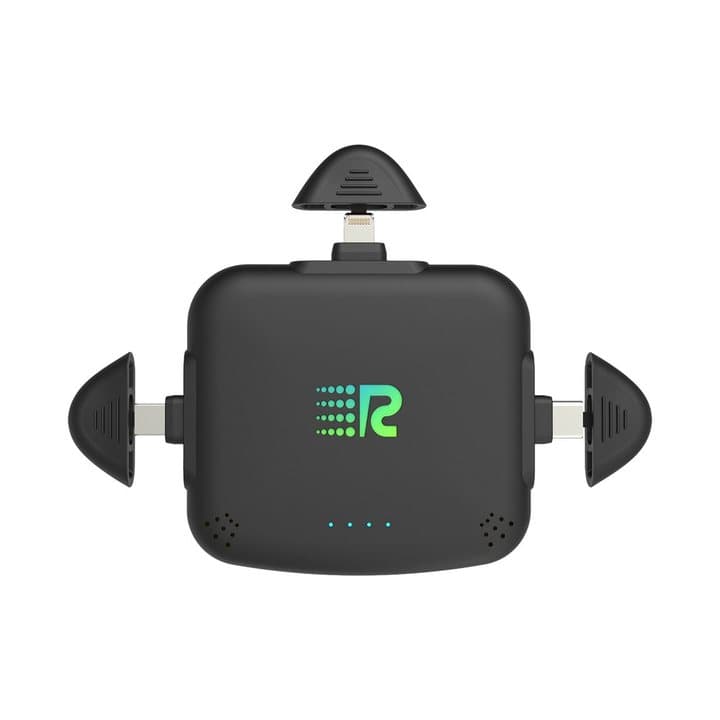 Black Rush Charge Universe with its three fold-out charging tips extended