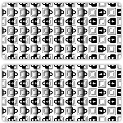 Twelve Wallet Defender cards with padlock patterns laid out in two rows