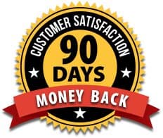 Gold 90 days money back customer satisfaction badge from the Emma offer page