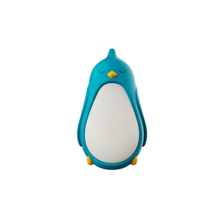 Moonbuddy in the blue Bibi the Bird sleeve on a white background