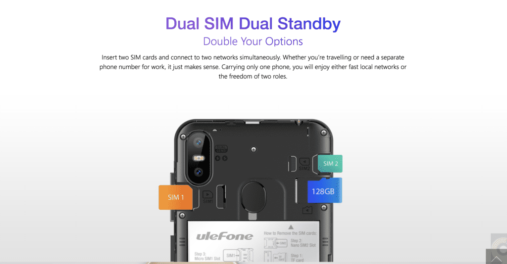 Xone Phone Dual Sim Capacity