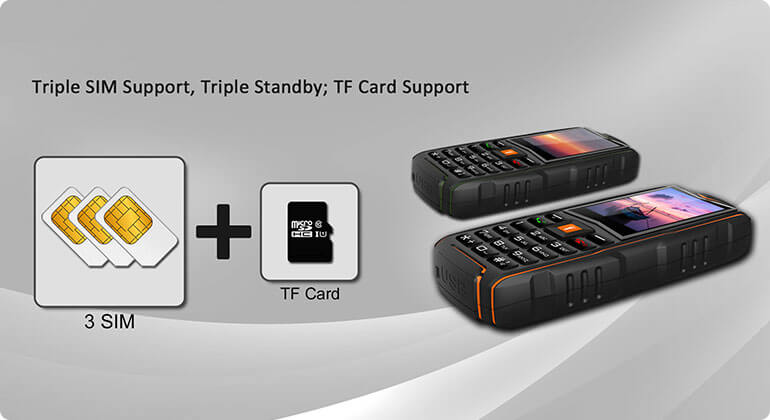 3 Sim Cards With TacticPhoneX