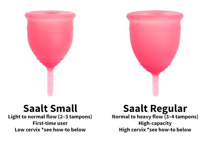 What Sizes Are Saalt Cups