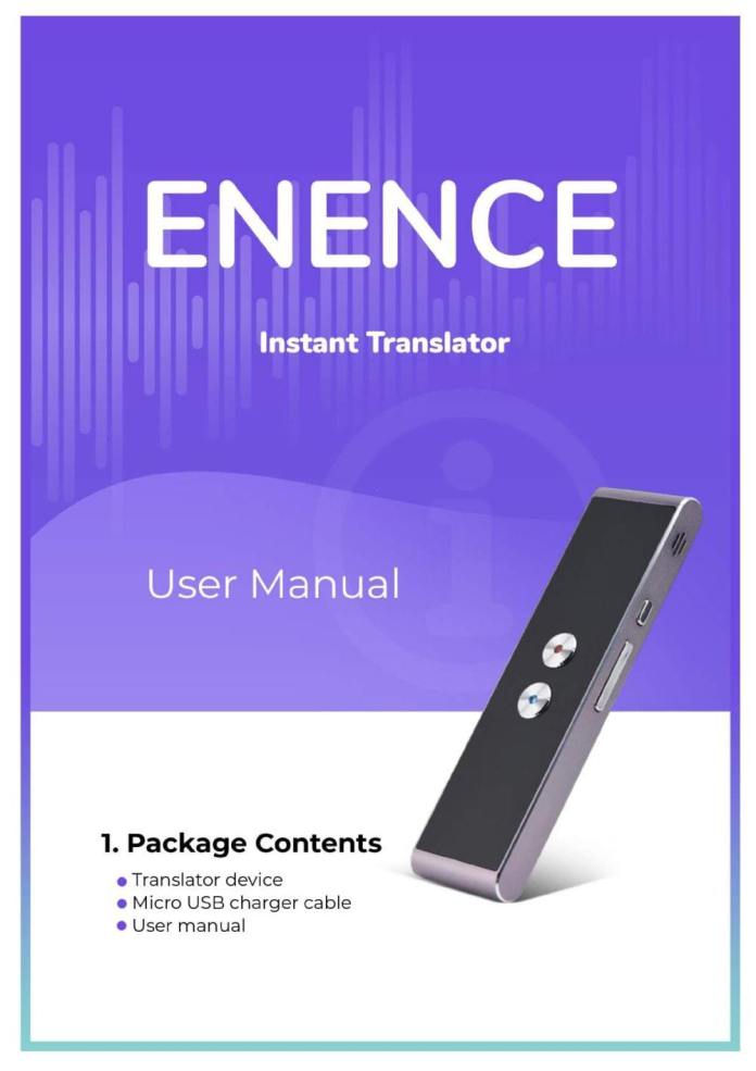 MUAMA Enence Instant Voice Translator User Manual