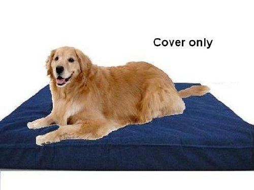 Dogbed4less Heavy Duty Chocolate Brown Denim Jean Dog Pet Bed External Cover for Small Medium to Extra Large Pet Bed Replacement cover only