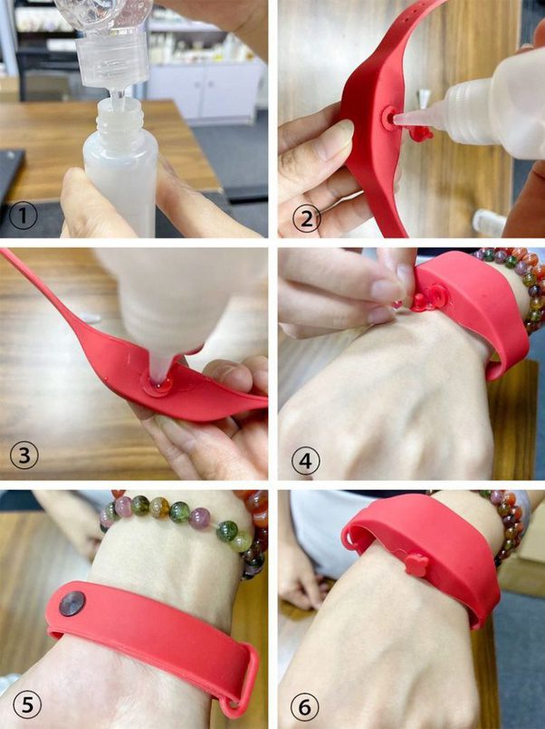 How does Handsan Wrist Sanitizer work?