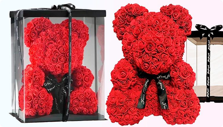 Roseal CuteBear Review - Romantic Rose Bear Will Surprise Your Lover 13 perfect cute bear gift