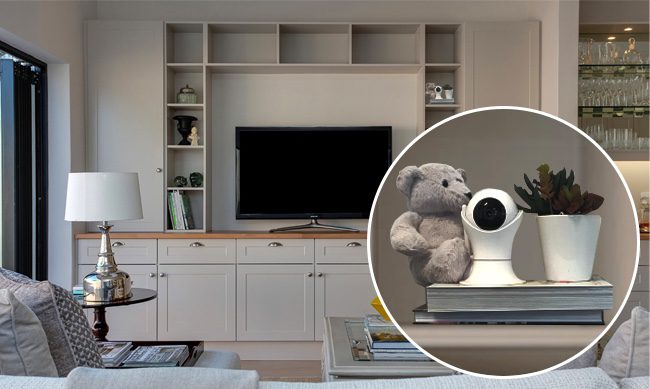 Family Guard Pro Review 2023 - Best Home Security Camera 1 Family Guard Pro used in a room