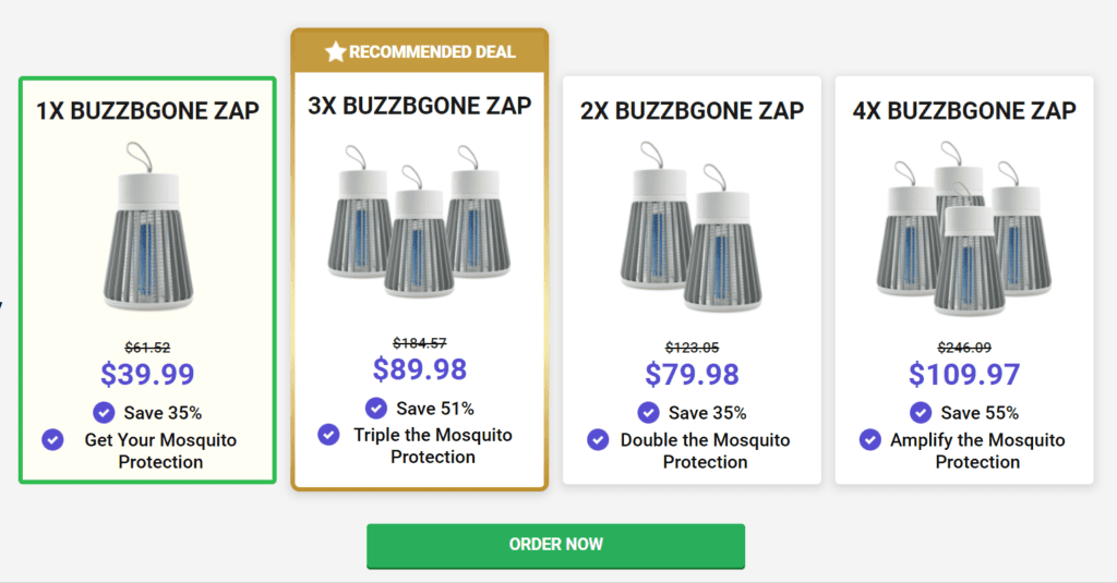 Price Of BuzzBGone Zap 